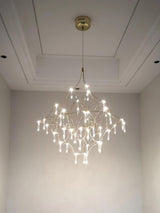 Mira Modern Crystal Flush Mount Ceiling Chandelier Luxury LED Starry Sky Light