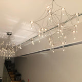 Mira Modern Crystal Flush Mount Ceiling Chandelier Luxury LED Starry Sky Light