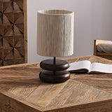 polished-walnut-stacked-oval-base-table-lamp-with-classic-beige-fabric-lampshade