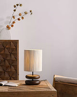polished-walnut-stacked-oval-base-table-lamp-with-classic-beige-fabric-lampshade