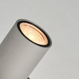 Mist LED Glass Table Lamp Amber Shade Metal Base Bedside Reading Light