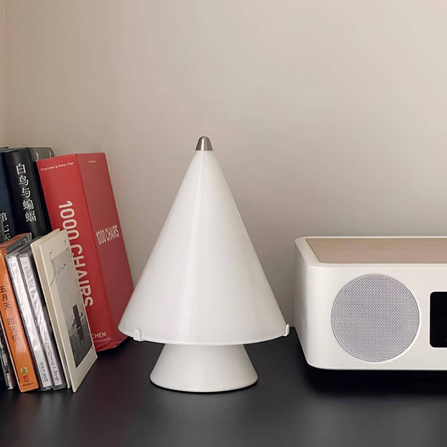 Modern Miza Glass LED Table Lamp Touch Control Dimmable Reading Light for Bedside and Office
