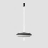 Model 2065 Mid Century Modern Pendant Lamp Opalescent Saucer Suspension Light