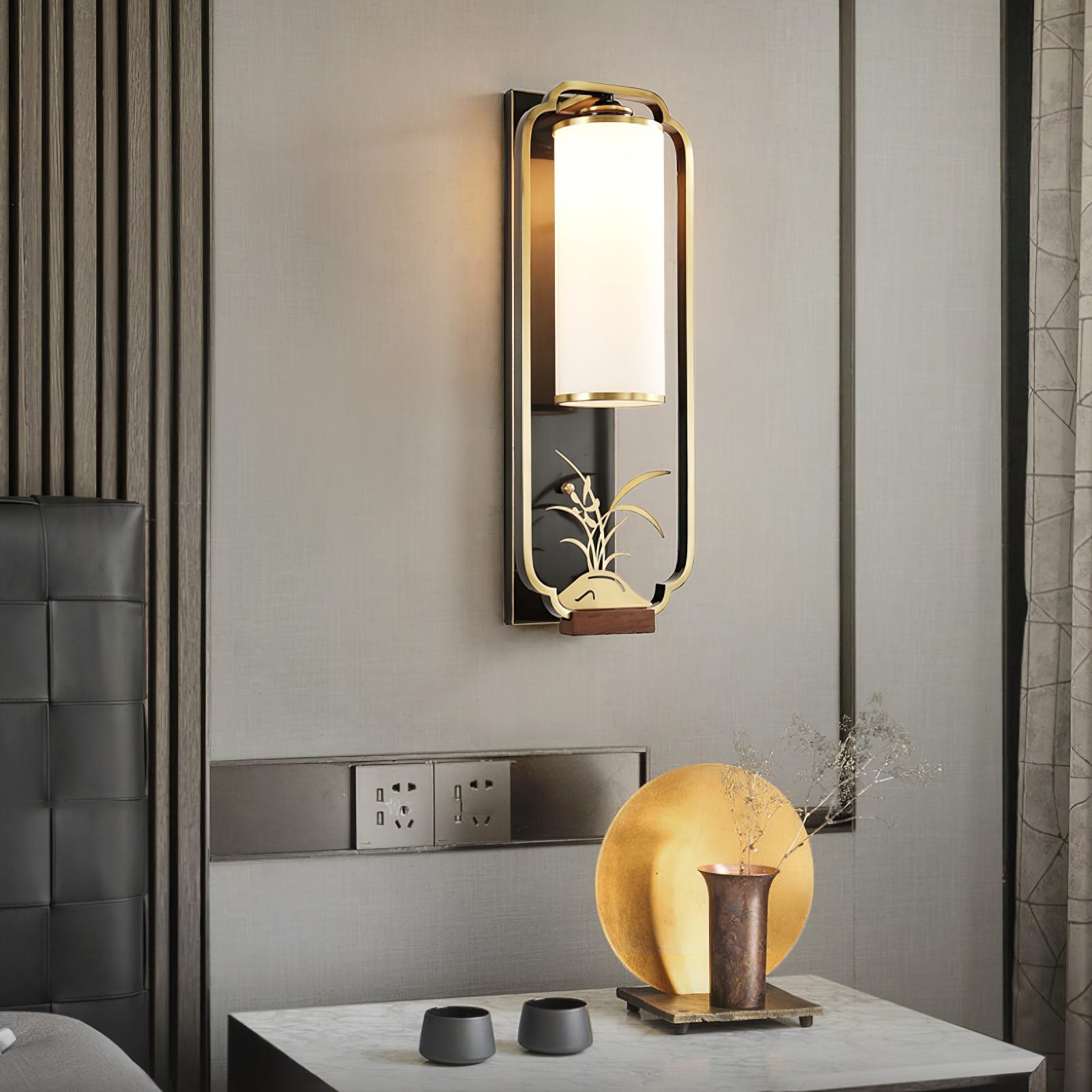 modern-chinese-wall-sconce-geometric-brass-and-white-glass-interior-accent-lighting