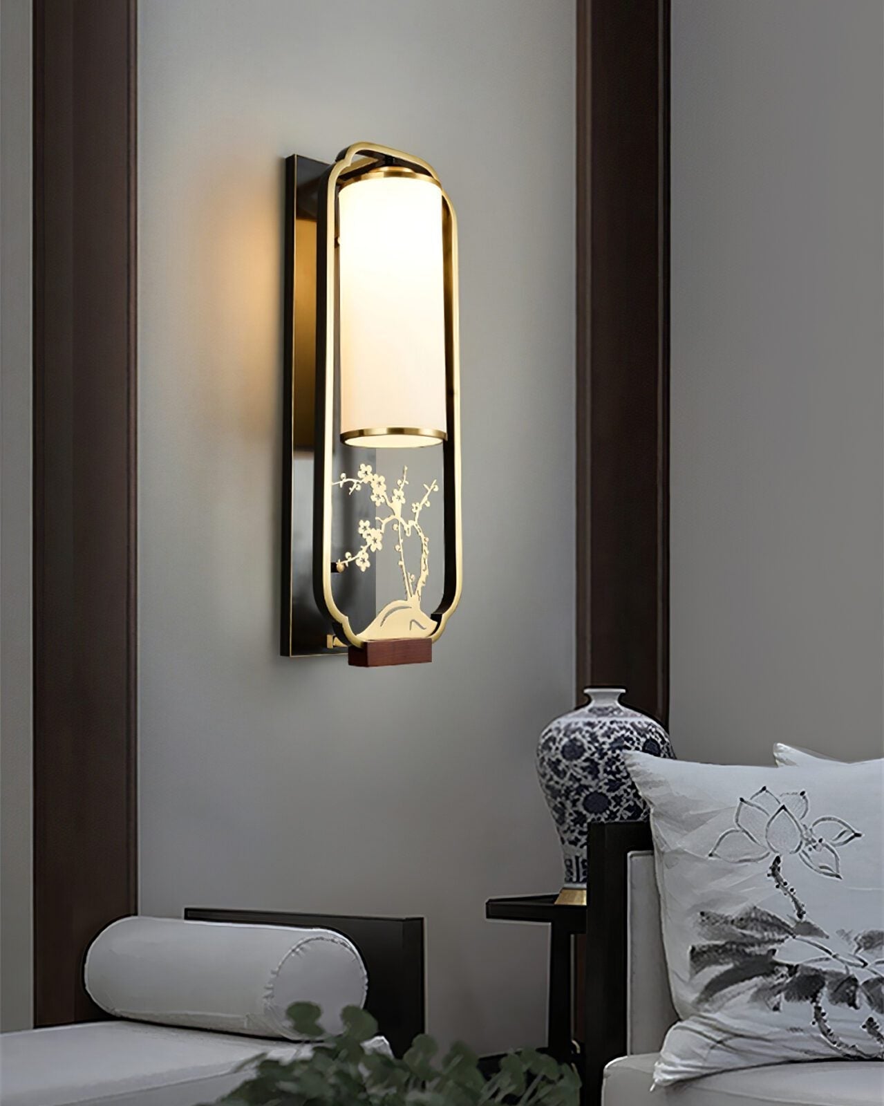 modern-chinese-wall-sconce-geometric-brass-and-white-glass-interior-accent-lighting