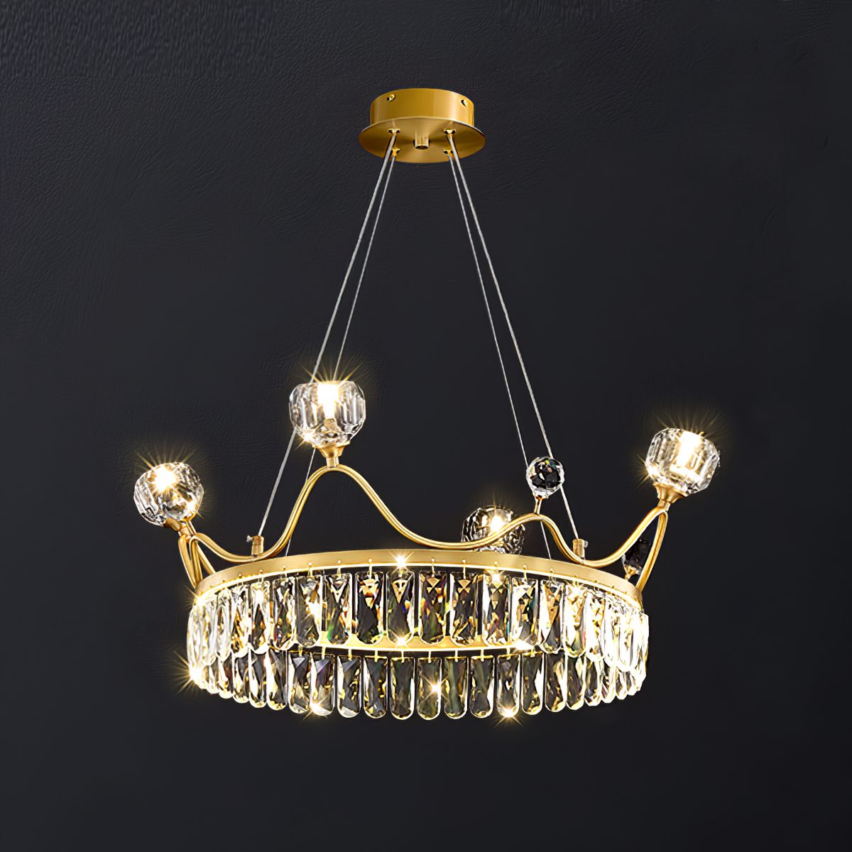 elegant-crown-design-crystal-chandelier-brass-hanging-light-with-three-color-led
