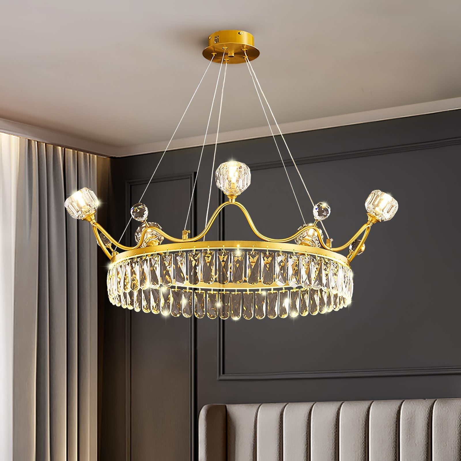elegant-crown-design-crystal-chandelier-brass-hanging-light-with-three-color-led