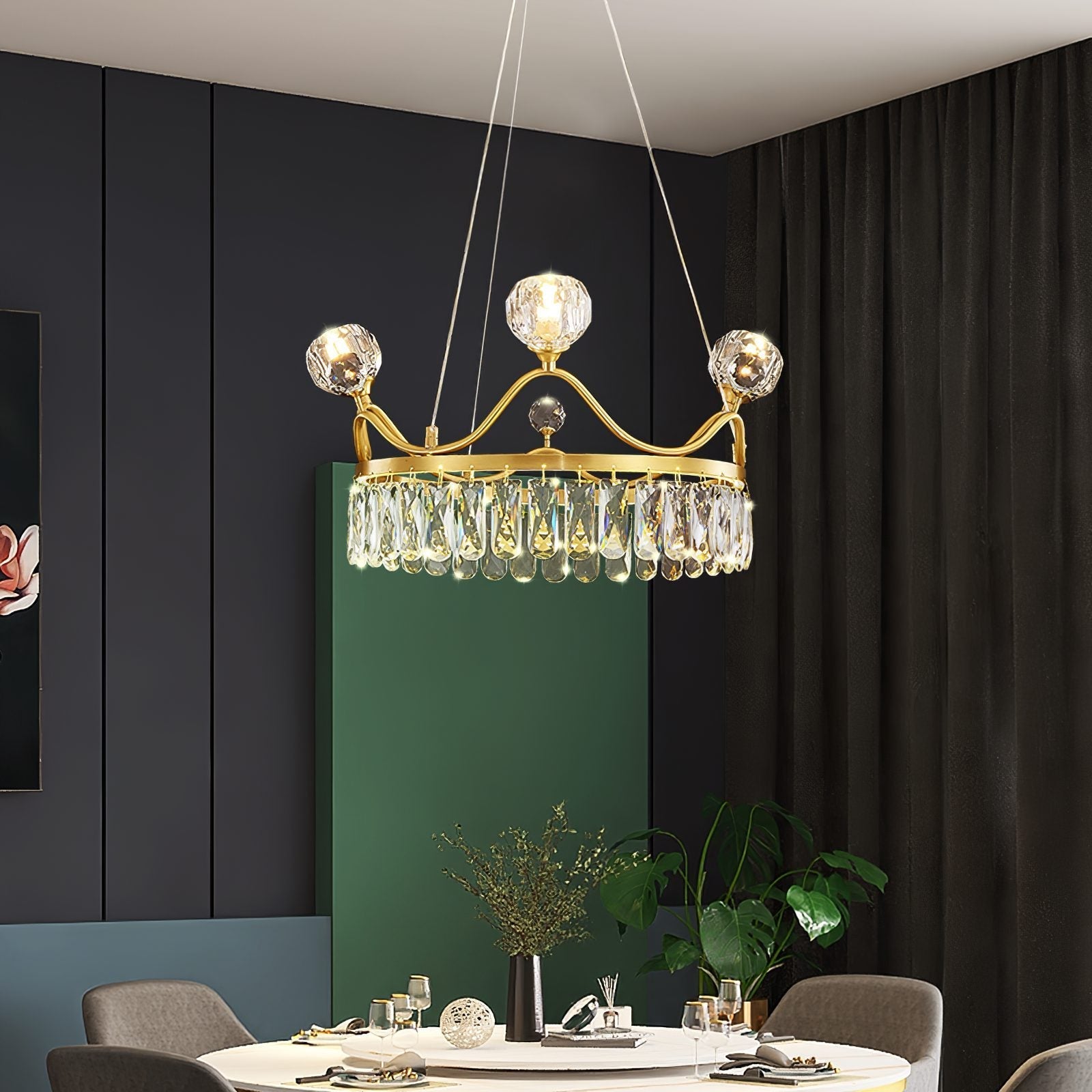 elegant-crown-design-crystal-chandelier-brass-hanging-light-with-three-color-led