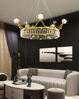 elegant-crown-design-crystal-chandelier-brass-hanging-light-with-three-color-led