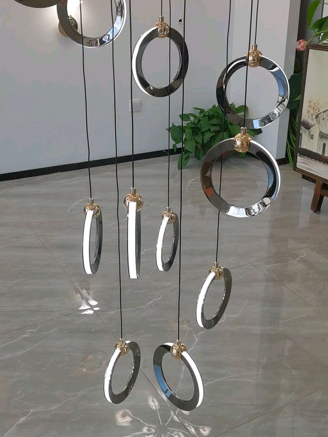 contemporary-multi-light-led-pearl-pendant-chandelier-for-living-room-and-foyer