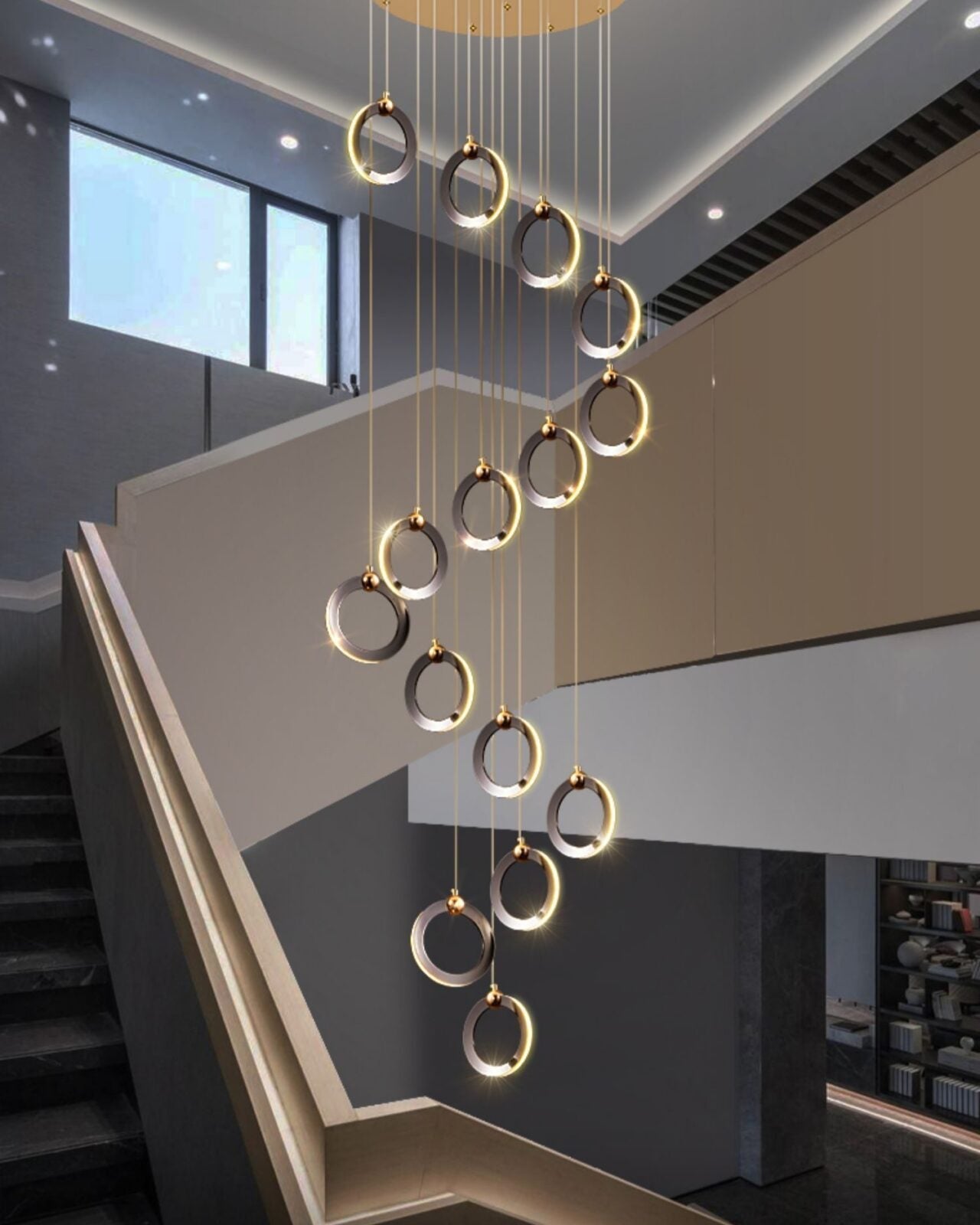 contemporary-multi-light-led-pearl-pendant-chandelier-for-living-room-and-foyer
