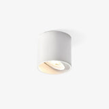 Minimalist Surface Mounted LED Ceiling Light with Aluminum Body and Ridged Accent