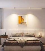 Minimalist Surface Mounted LED Ceiling Light with Aluminum Body and Ridged Accent