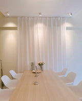 Minimalist Surface Mounted LED Ceiling Light with Aluminum Body and Ridged Accent