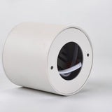 Minimalist Surface Mounted LED Ceiling Light with Aluminum Body and Ridged Accent