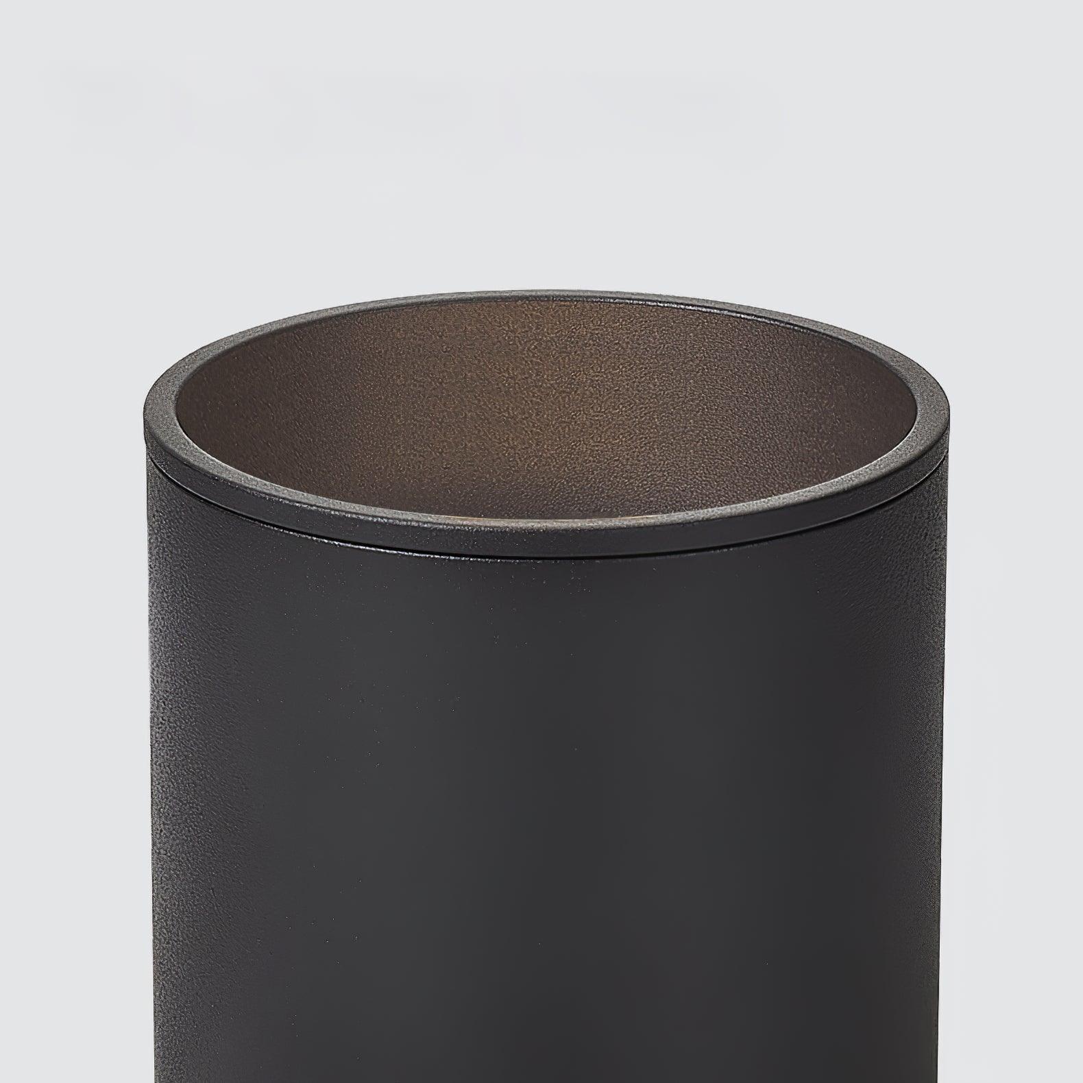 Minimalist Surface Mounted LED Ceiling Light with Aluminum Body and Ridged Accent