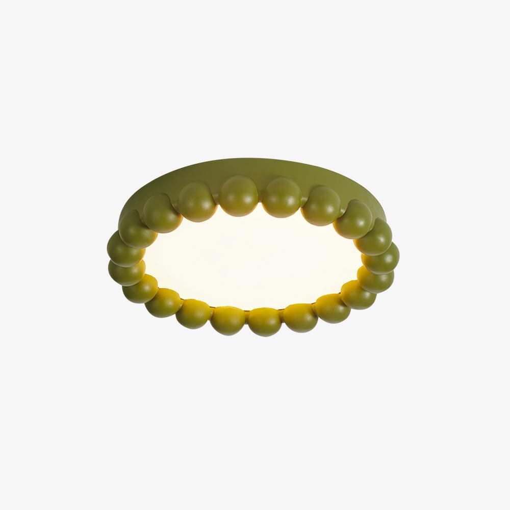 Molina Modern Resin Integrated LED Flush Mount Ceiling Light for Bedroom and Living Room