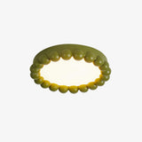 Molina Modern Resin Integrated LED Flush Mount Ceiling Light for Bedroom and Living Room