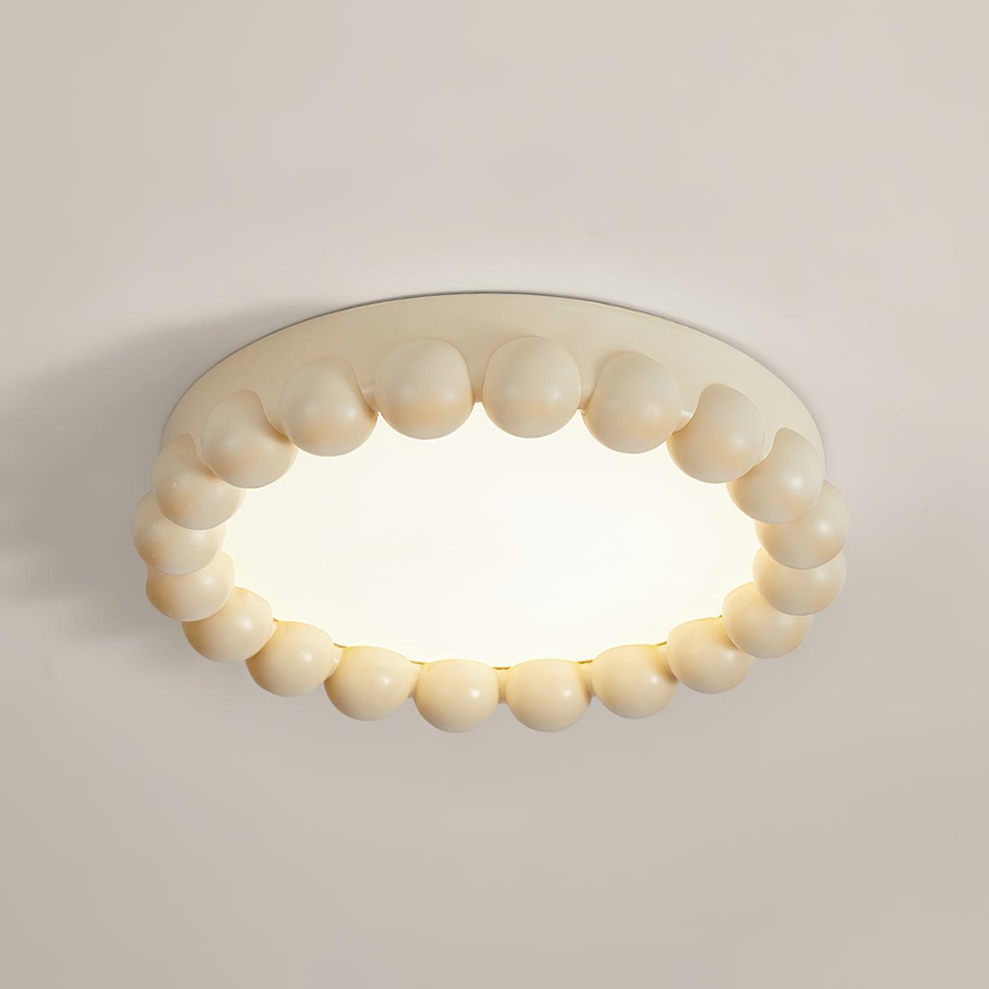 Molina Modern Resin Integrated LED Flush Mount Ceiling Light for Bedroom and Living Room