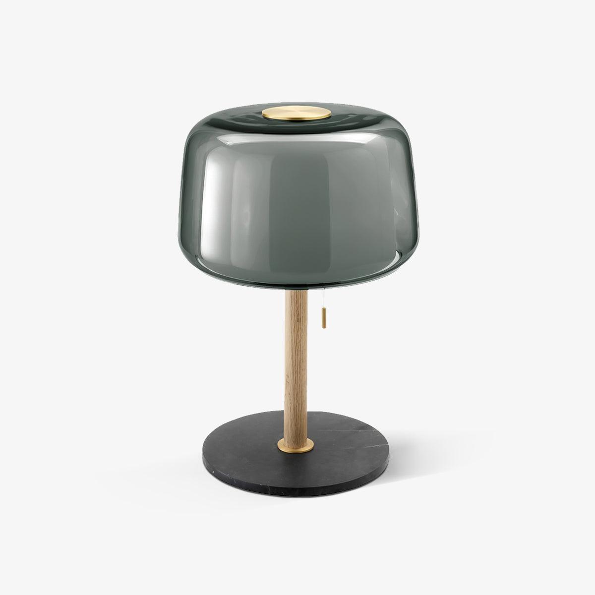 Mona Modern Glass Table Lamp with Marble Base for Elegant Interior Task Lighting
