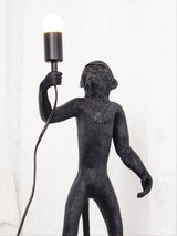 Sitting Monkey Resin Table Lamp Whimsical Animal Sculpture Desk Light for Living Room