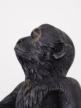 Sitting Monkey Resin Table Lamp Whimsical Animal Sculpture Desk Light for Living Room