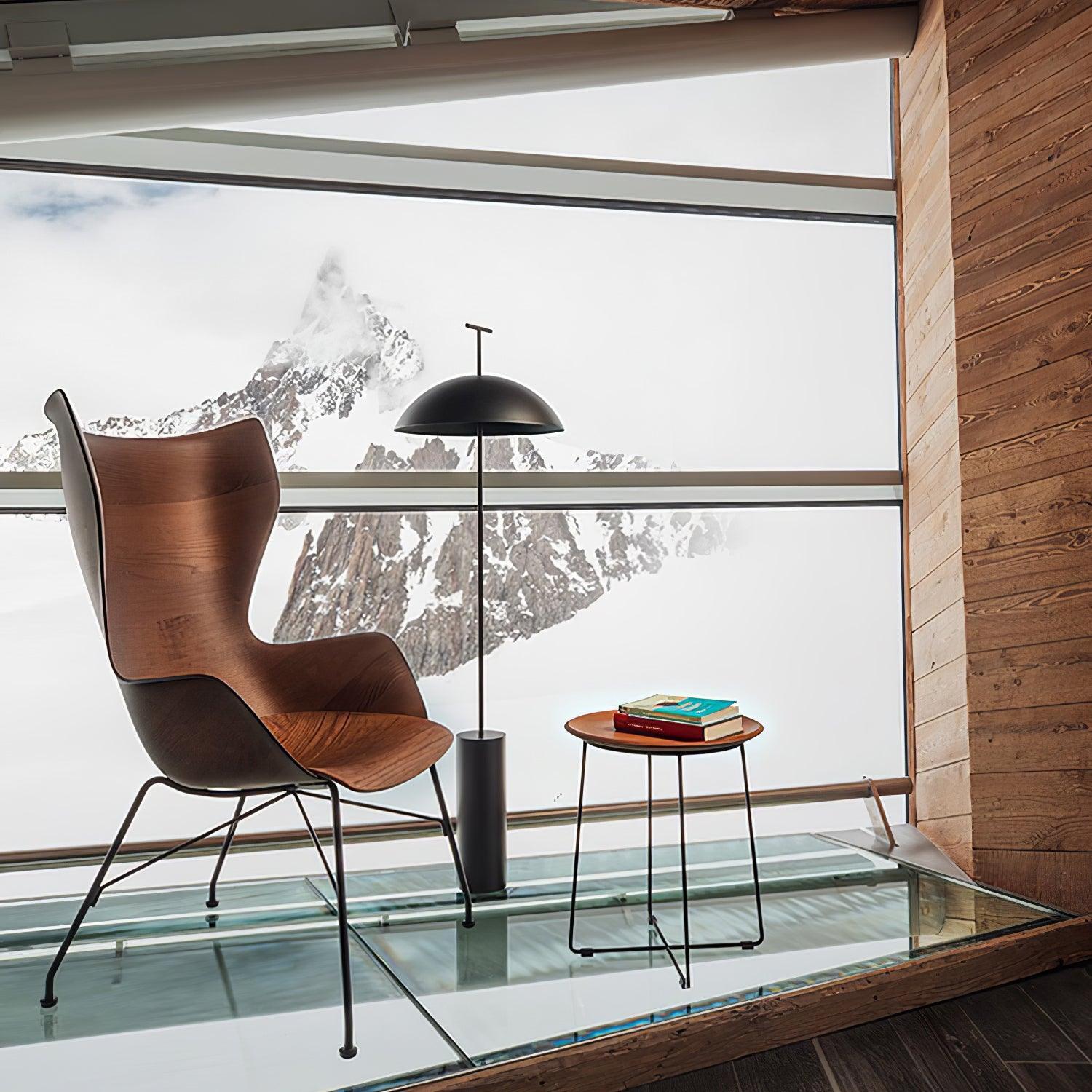 Monolith Dome Floor Lamp Minimalist Metal Standing Light for Living Room and Office