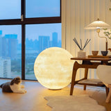 Modern Moon Sphere LED Table Lamp with Realistic Lunar Texture Surface