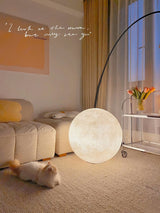 Modern Moon Sphere LED Table Lamp with Realistic Lunar Texture Surface