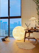 Modern Moon Sphere LED Table Lamp with Realistic Lunar Texture Surface