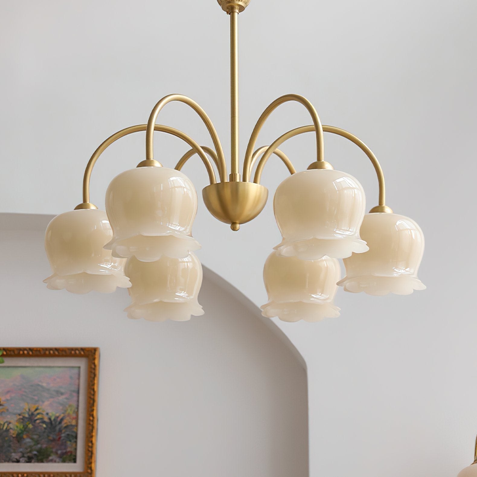 morup-elegant-floral-brass-and-resin-chandelier-with-shimmering-arches-and-cream-accents