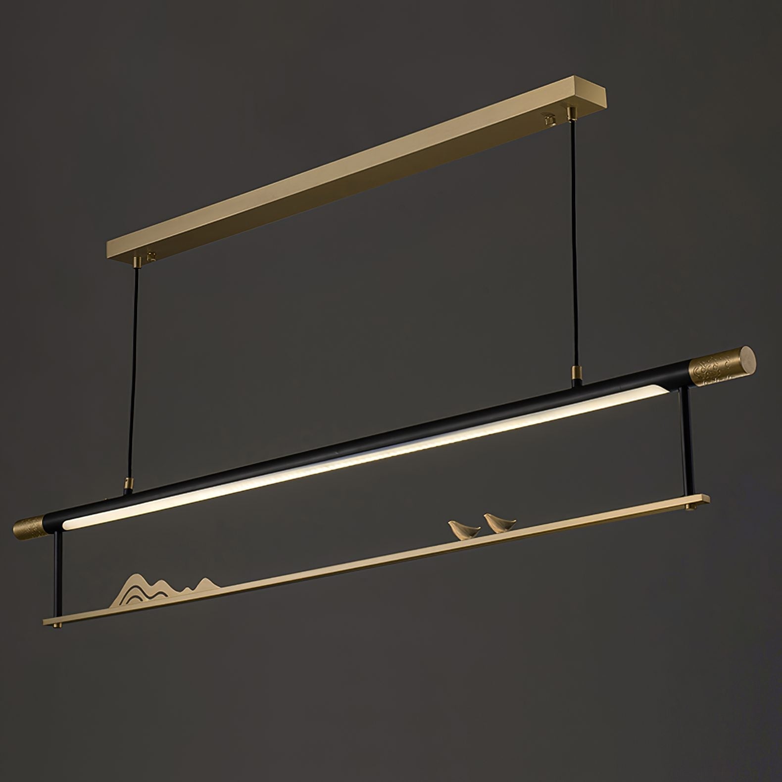 mountain-bird-modern-led-linear-pendant-light-brass-and-acrylic-fixture-for-dining-room