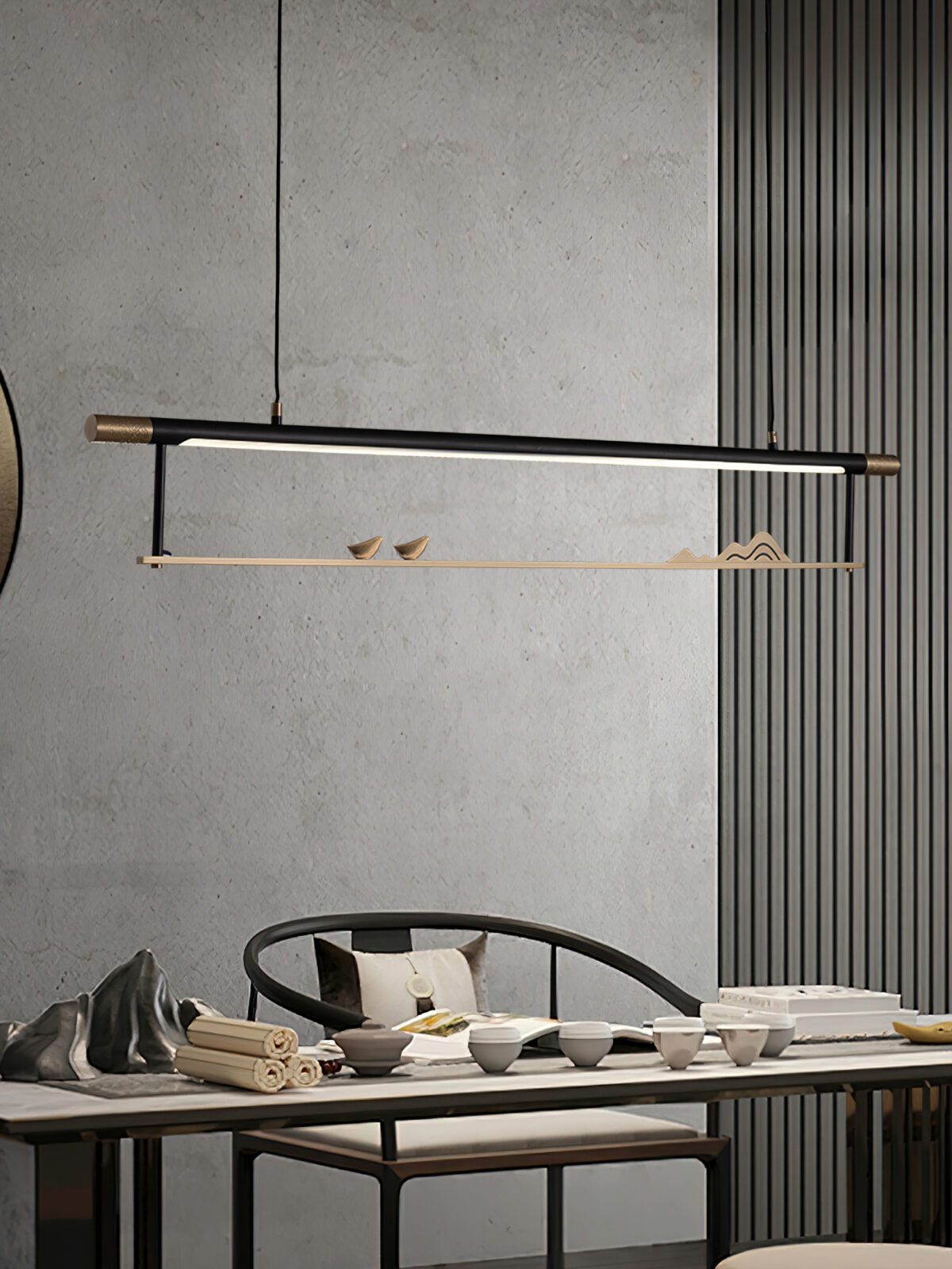 mountain-bird-modern-led-linear-pendant-light-brass-and-acrylic-fixture-for-dining-room