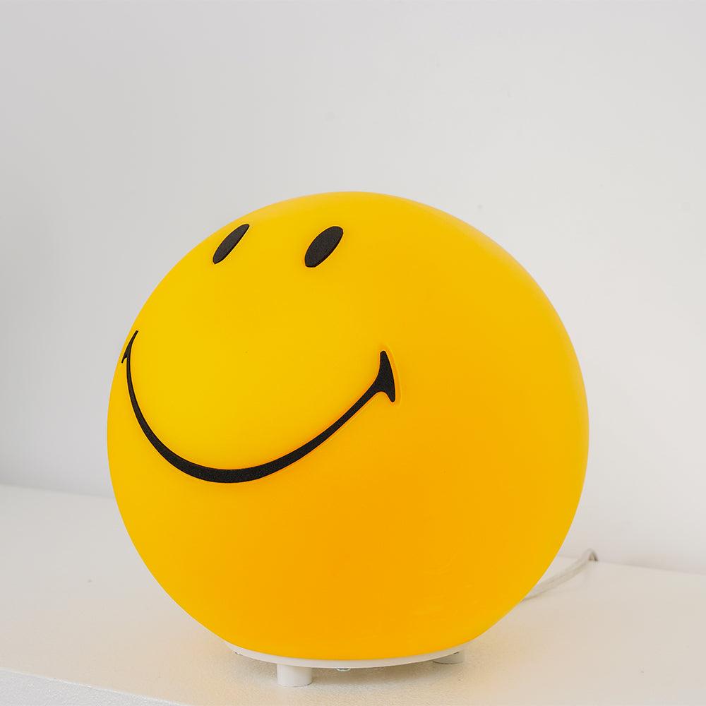 Modern Smiling Face Table Lamp Yellow Decorative LED Night Light for Home Decor