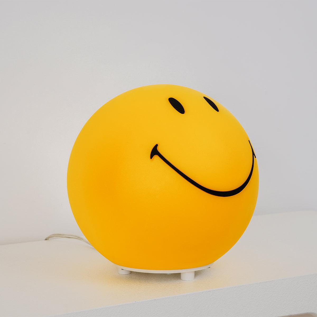 Modern Smiling Face Rechargeable LED Table Lamp for Bedside and Kids Bedroom Decor