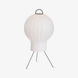 Silk Fabric Balloon Table Lamp Organic Wabi Sabi Accent Lighting for Living Room