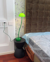 modern-mung-bean-sprout-banker-style-table-lamp-with-green-glass-shade