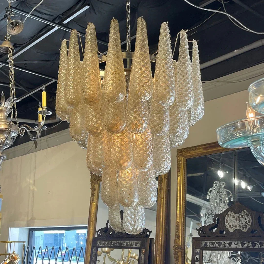 handcrafted-amber-murano-glass-petals-drop-chandelier-luxury-pendant-light