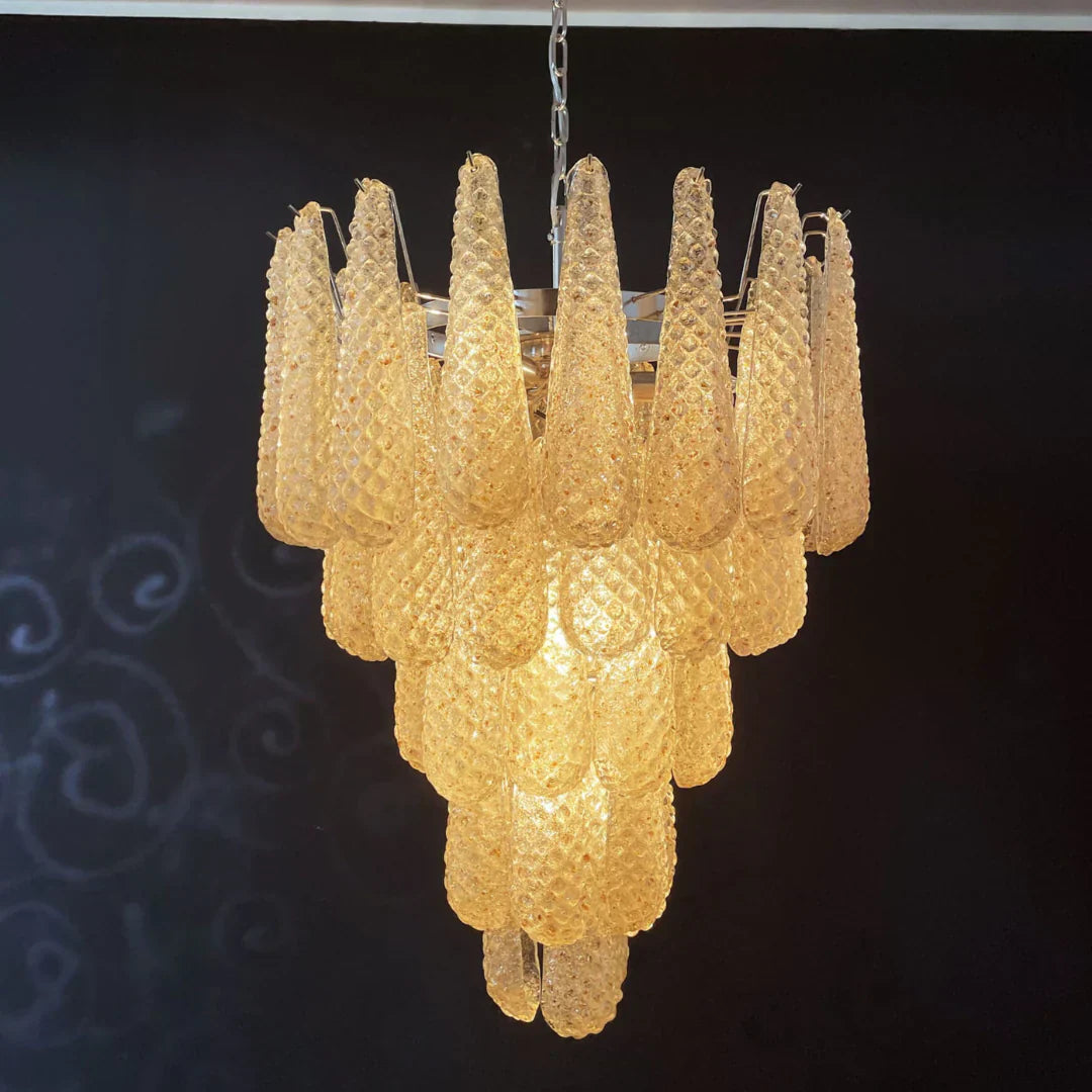 handcrafted-amber-murano-glass-petals-drop-chandelier-luxury-pendant-light