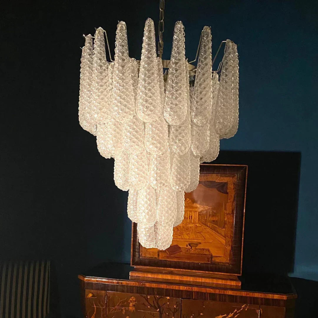 luxury-vintage-murano-glass-petals-drop-chandelier-elegant-transparent-glass-pendant-light