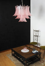 luxurious-pink-fern-murano-glass-chandelier-with-metal-frame-in-gold-chrome-or-nickel