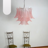 luxurious-pink-fern-murano-glass-chandelier-with-metal-frame-in-gold-chrome-or-nickel
