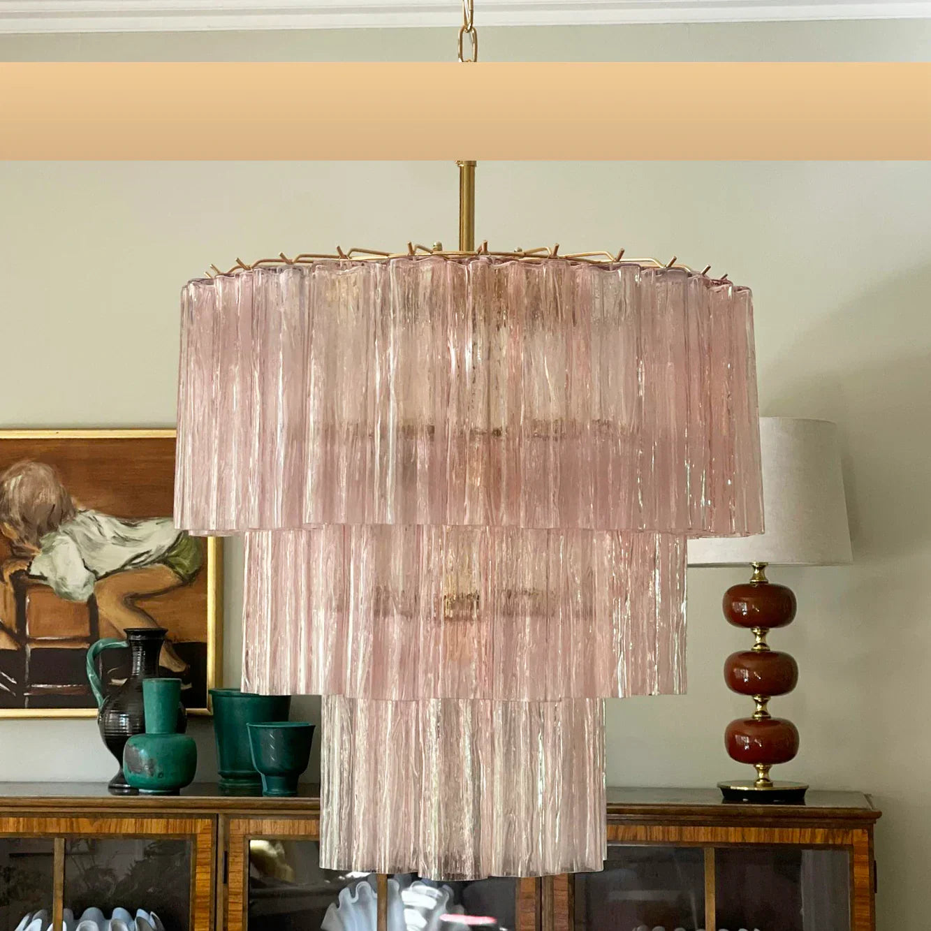 elegant-murano-style-pink-glass-tube-chandelier-luxury-round-pendant-light-fixture