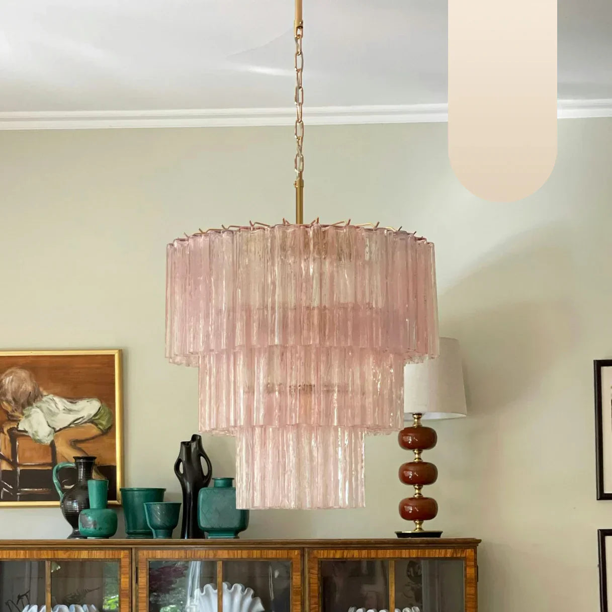 elegant-murano-style-pink-glass-tube-chandelier-luxury-round-pendant-light-fixture