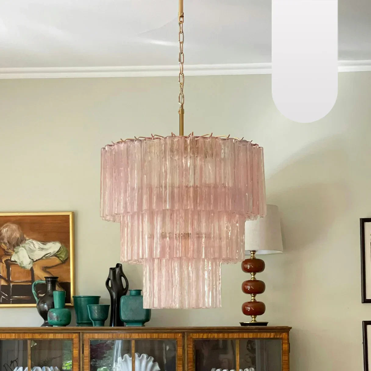 elegant-murano-style-pink-glass-tube-chandelier-luxury-round-pendant-light-fixture