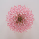 Luxury Pink Murano Glass Ceiling Light Fixture for Living Room Dining Room Bedroom