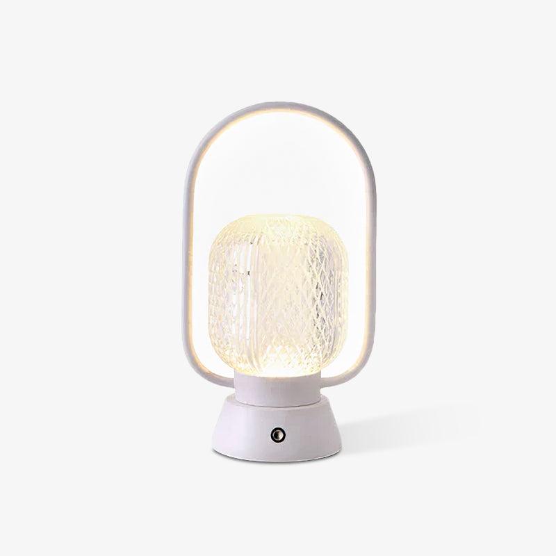 Portable Muse Cordless Table Lamp with Rechargeable Battery and Carry Handle for Indoor Use