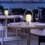 Portable Muse Cordless Table Lamp with Rechargeable Battery and Carry Handle for Indoor Use