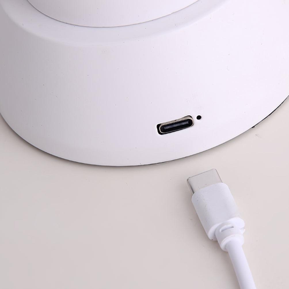 Portable Muse Cordless Table Lamp with Rechargeable Battery and Carry Handle for Indoor Use