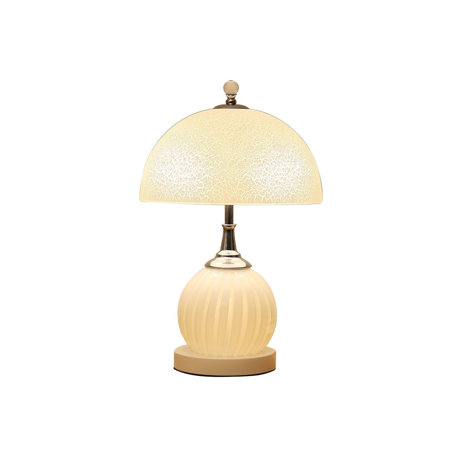 mid-century-modern-mushroom-glass-table-lamp-with-chrome-iron-base-for-bedside-and-living-room-decor